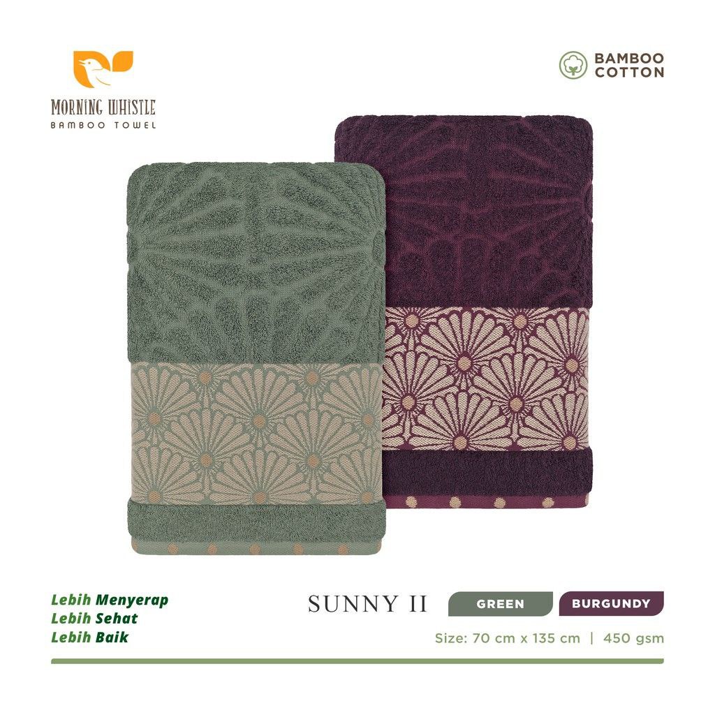 Terry Palmer Morning Whistle Bamboo Sunny Handuk Mandi Dewasa Premium 70x135 cm