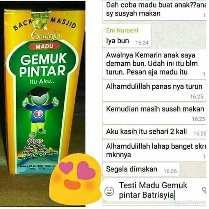 Batrisyia Suplemen Penggemuk Badan Anak / Madu Gempi / Madu Sehat Anak