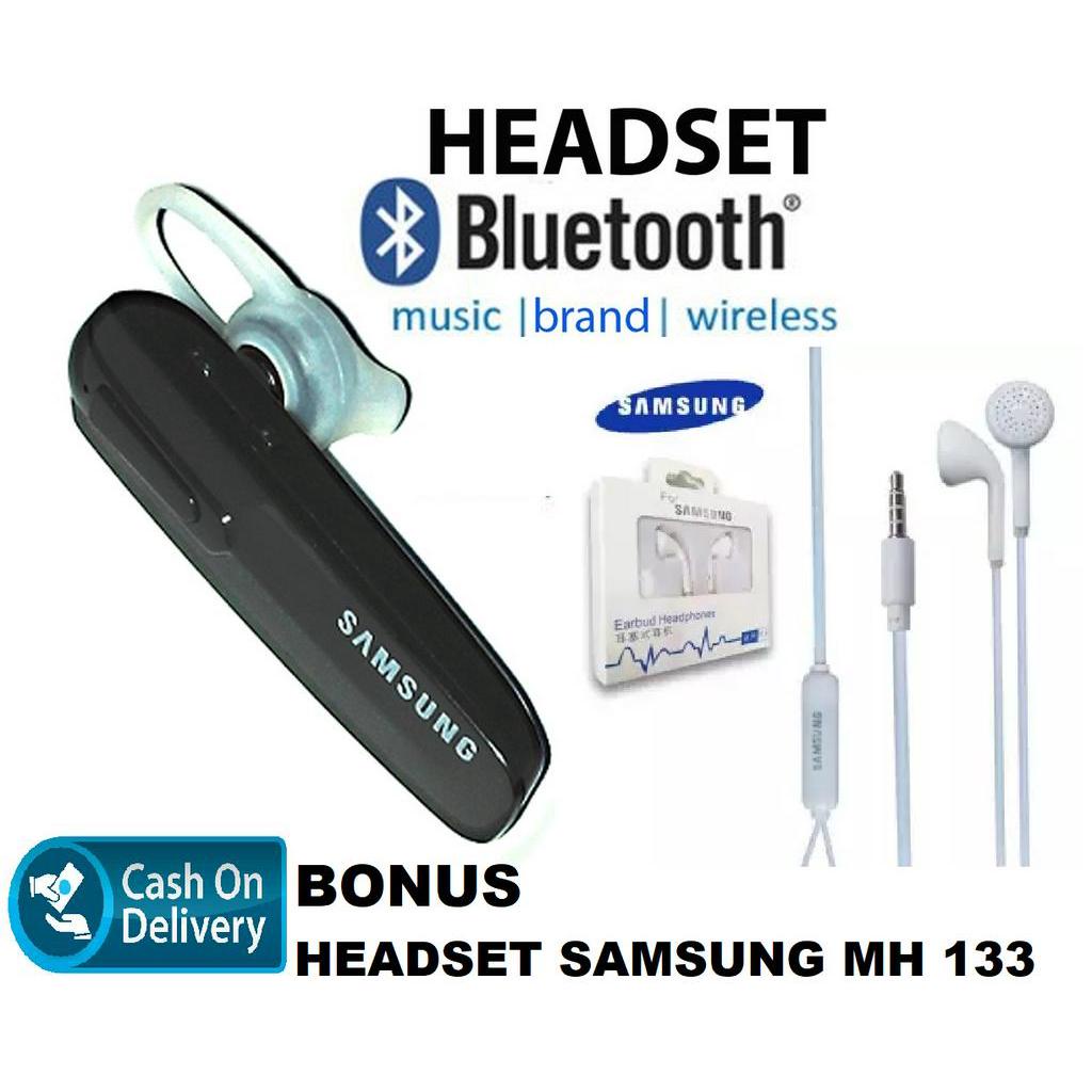 SAMSUNG Handsfree Bluetooth BONUS HEADSET ORIGINAL SAMSUNG Earphone Wireless Bluetooth Universal