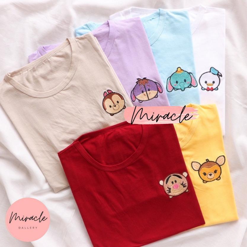 Kaos Wanita Premium / Tshirt Oversize CUTE SUM BORDIR / Kaos Oversize Katun Wanita / Kaos Korea