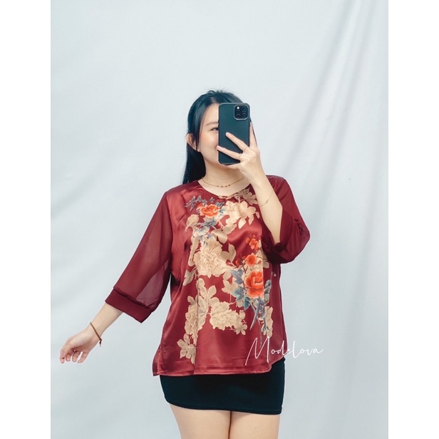 MDLV ~ 0001# Longevity CNY Blouse Premium Blouse Sincia Blouse Import fashion Import