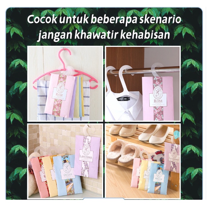 Pengharum Lemari Aromatherapy Pewangi Ruangan Gantung Pengharum Sachet Fragrance Bag Parfum Mobil Murah Import