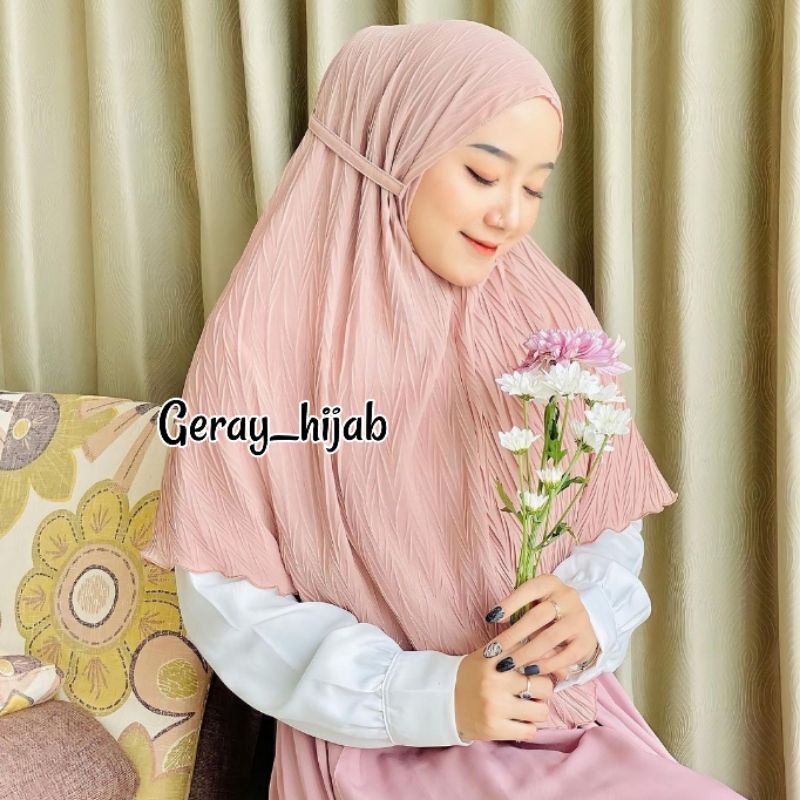 BERGO MARYAM PLISKET PADI / JILBAB BERGO PLISKET / KERUDUNG BERGO / HIJAB PLISKET / JILBAB PLISKET