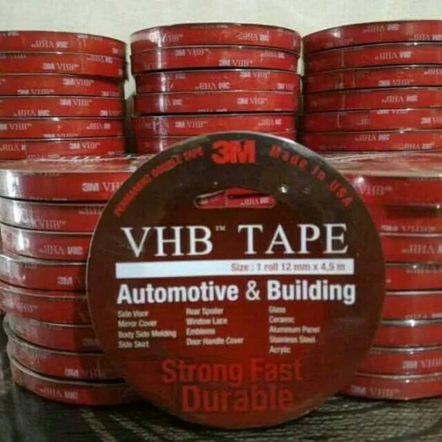 

Double tape foam 3m VHB 12mm x 4.5meter (harga grosir original)