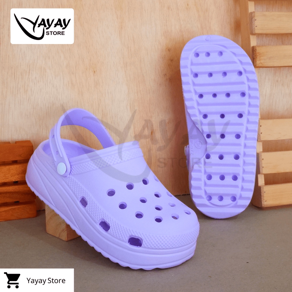 Sandal Korean Style New Model kodok wanita / Sendal Crocs Classic hema Wanita anti slip new arrival