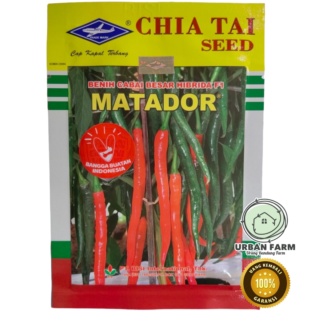 Jual Benih Cabai Besar F1 MATADOR 10gram - Cap Kapal Terbang | Shopee ...