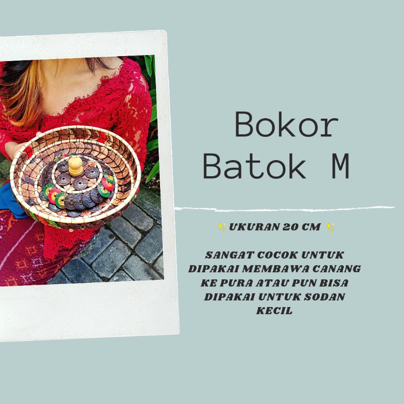 Set Bokor Batok Kelapa Kotak &amp; Bulat / Bokor Batok Kelapa Bali / Bokor Murah / Bokor Bali / Craft Dewata