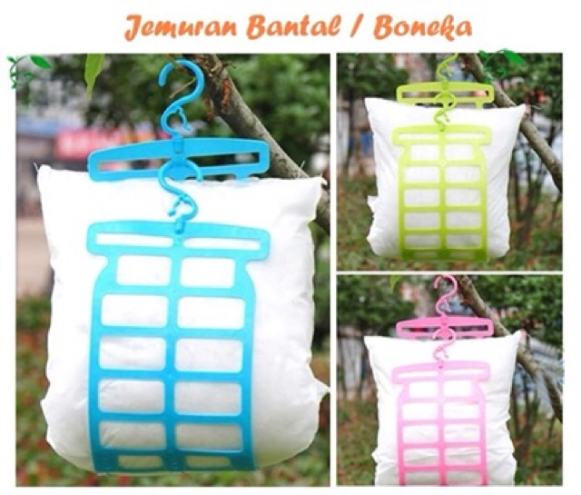 BARU !! GANTUNGAN JEMURAN BANTAL BONEKA HANGER JEMURAN GULING