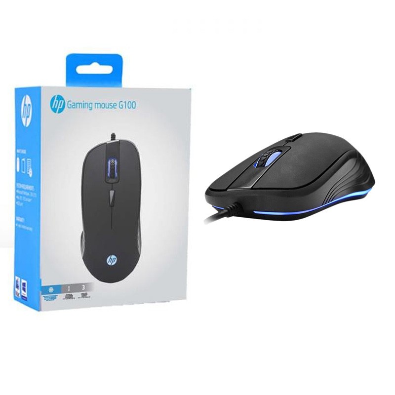 Mouse Gaming / Gaming Mouse HP G100 2000DPI Blue LED Logo