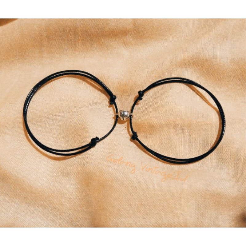 Gelang couple magnet ( 2 gelang )/ gelang tali / gelang viral