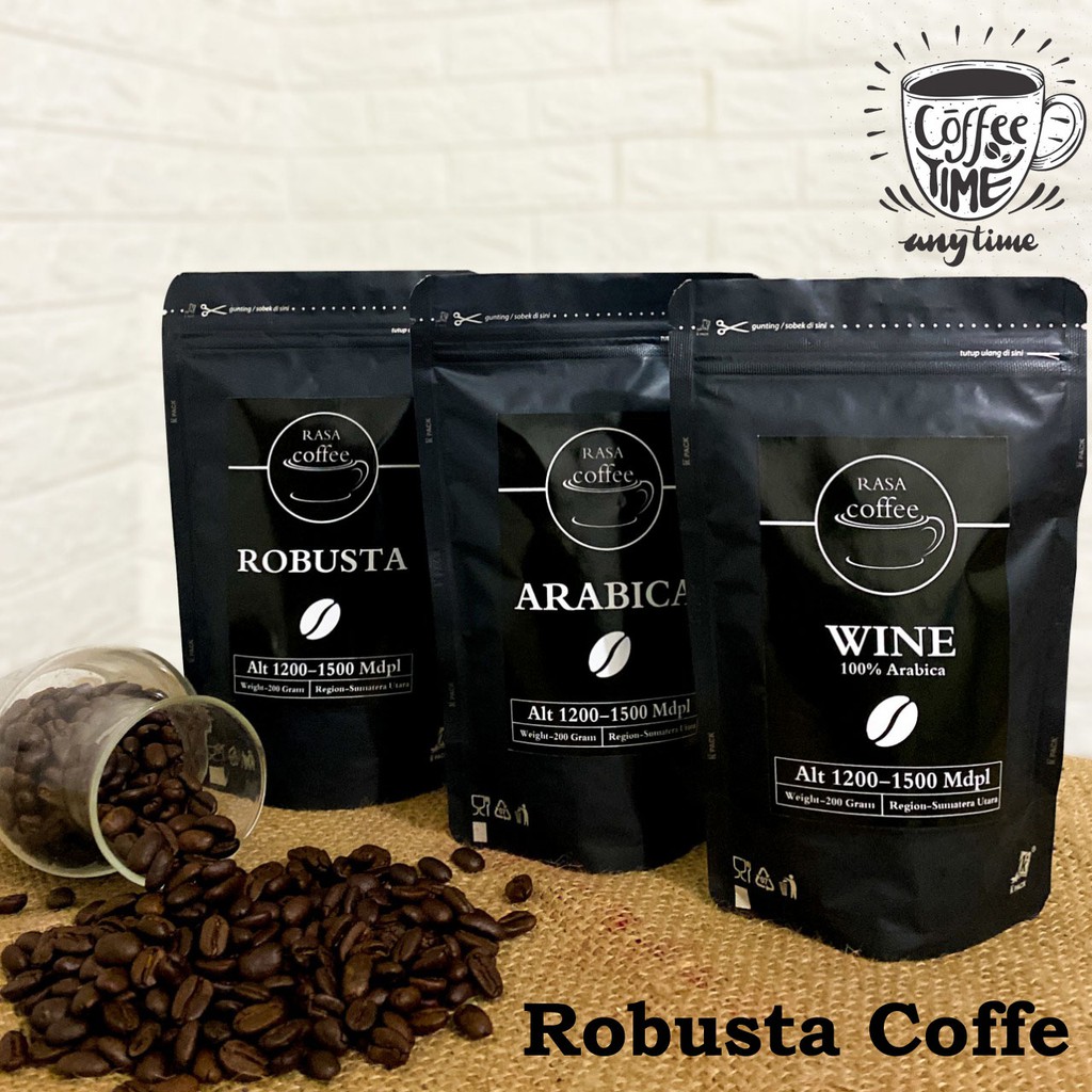 Coffe Robusta Sumatra &quot; Wak Bejo&quot; 200g - Kopi Bubuk Kemasan Asli