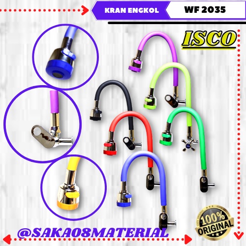 Promo Kran Engkol Angsa Flexible Warna WF-2035 Isco Original Terbaru / Kran BCP Engkol / Kran Angsa 