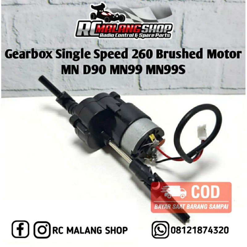 Gearbox 260 Brushed Motor Dinamo Single Speed MN D90 MN99 MN99S WPL C14 C24 C34