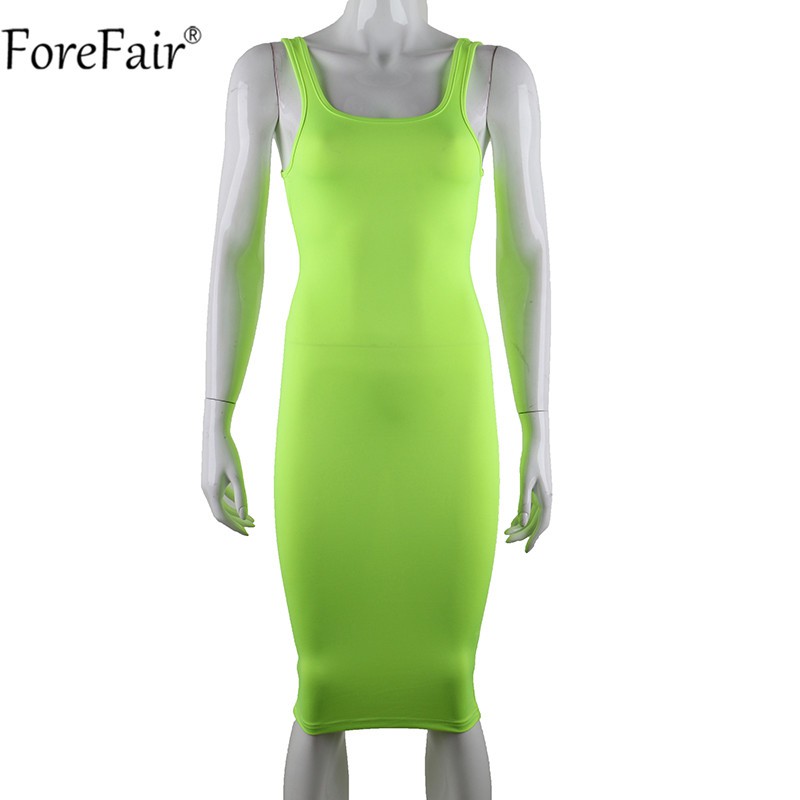 off the shoulder neon dress