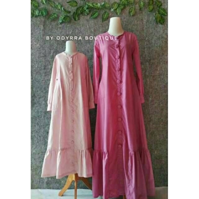 Gamis Couple Button Kancing Toyobo