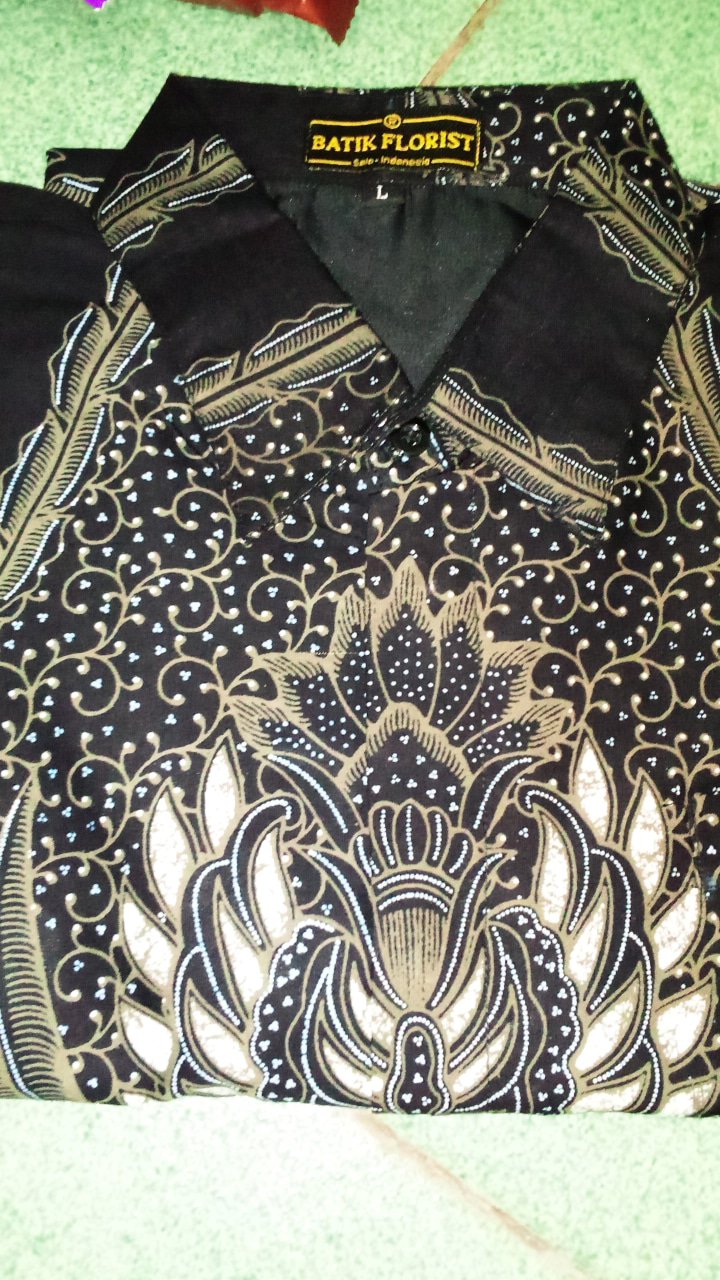 Peksi Lawasan Pendek Kemeja Batik Pria Katun Primisima Full Furing