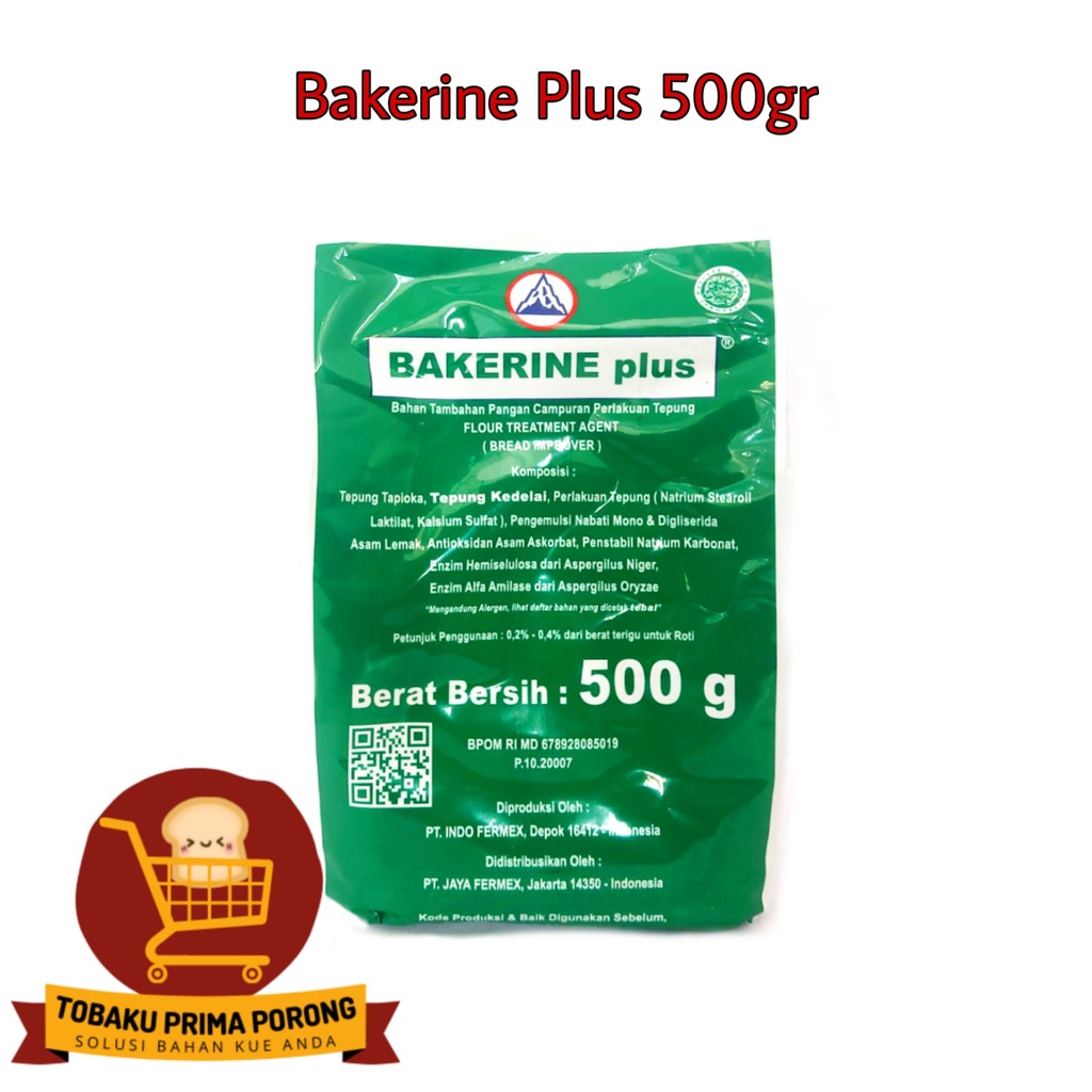 

PELEMBUT ROTI BAKERINE PLUS (BREAD IMPROVER) - 500GR