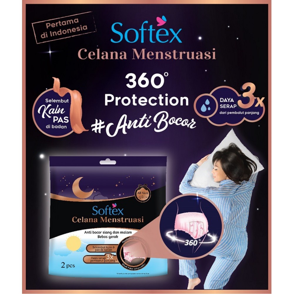 Celana Menstruasi Softex Isi 2pcs - All Size / Extra Size