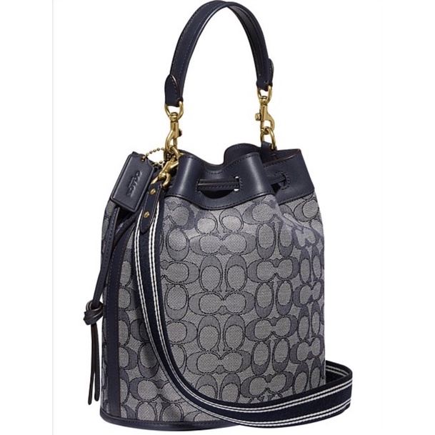 Coach Field Bucket Bag In Signature  (C3693)