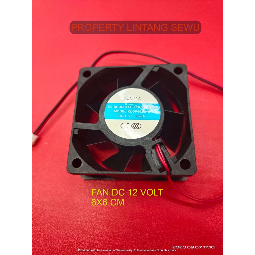 FAN KIPAS DC 12V 6X6CM fan kipas dc 12 v 6 x 6 cm