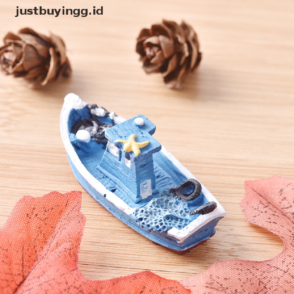 (Justbuyingg.Id) 1pc Miniatur Kapal Pesiar Diy Untuk Dekorasi Taman