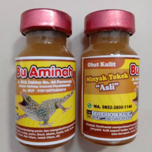 Minyak Tokek Asli "BU AMINAH" Uk 15ML