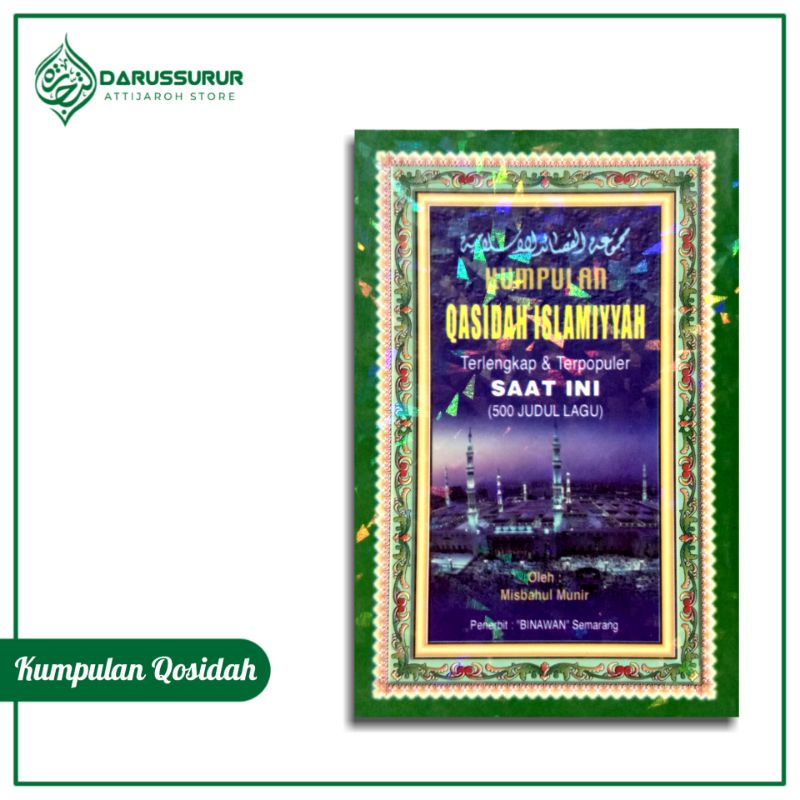 Buku Kumpulan Qasidah Islamiyyah Terlengkap 500 judul sholawat Nabi populer + maulid qosidah Binawan
