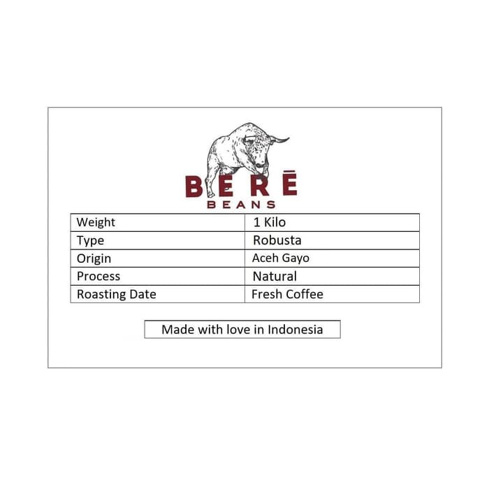 Kopi Robusta Aceh Gayo 1 KILO 1KG Bubuk Giling Biji Coffee Bean Beans