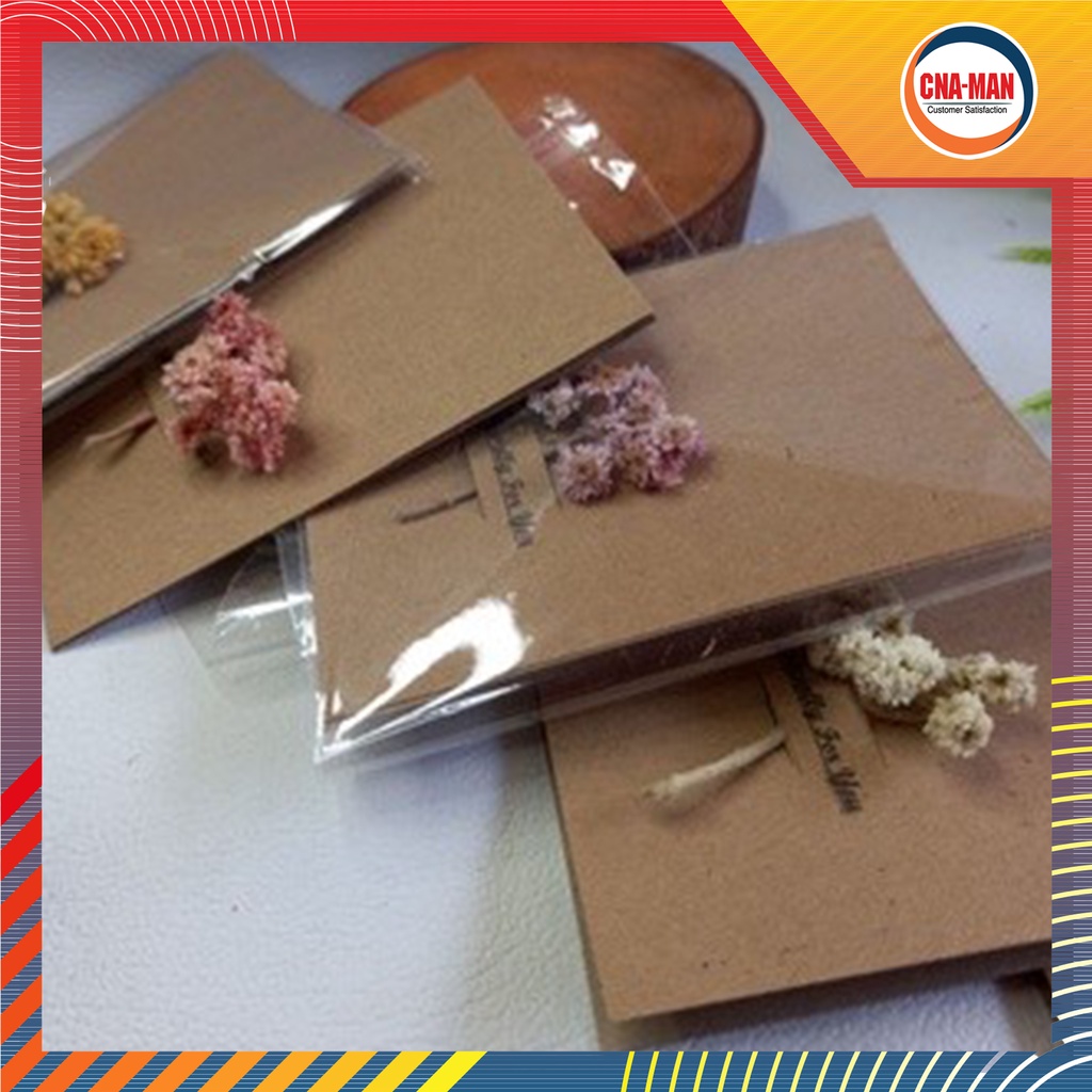 Personal Note Greeting Card Rustic Vintage Tambahan untuk Gift