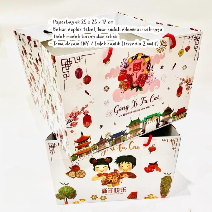 

Paper Bag Imlek Goodie Bag Tas Kado Hampers CNY