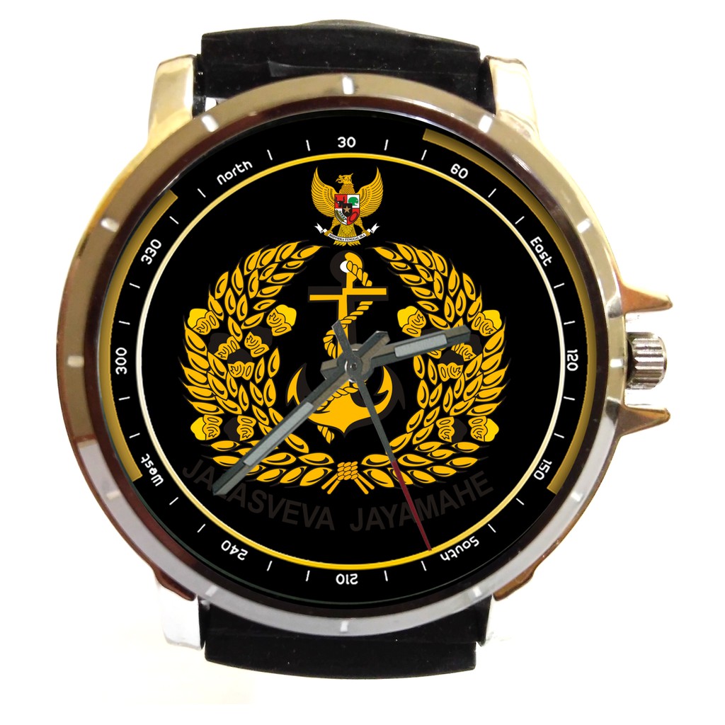 Jam Tangan Custom TNI AL logo