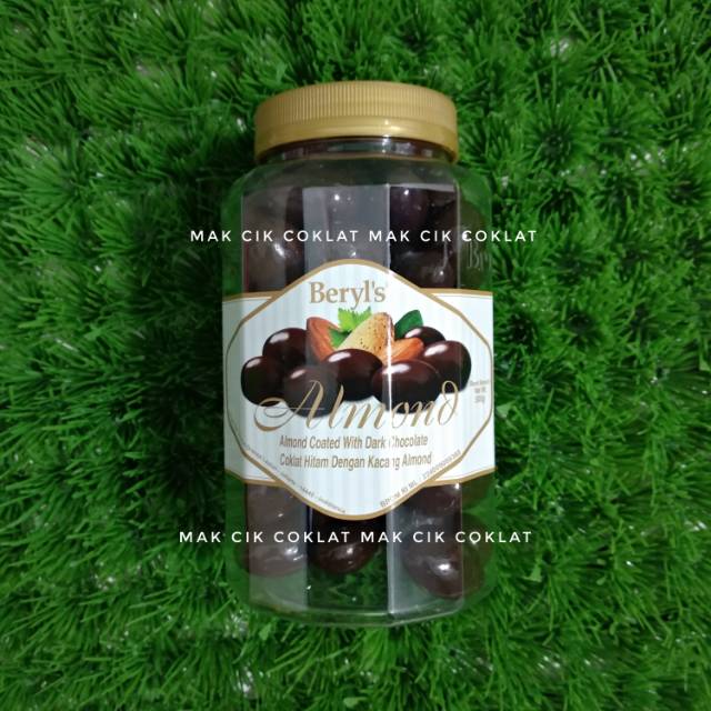 

Beryl's almond dark chocolate 500g jar beryls coklat