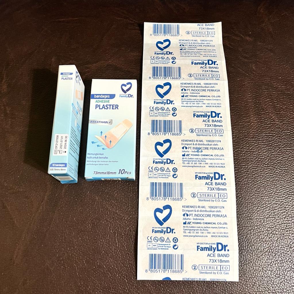 PLASTER LUKA TRANSPARAN FAMILY DR. / BANDAGES ADHESIVE PLASTER BREATHABLE
