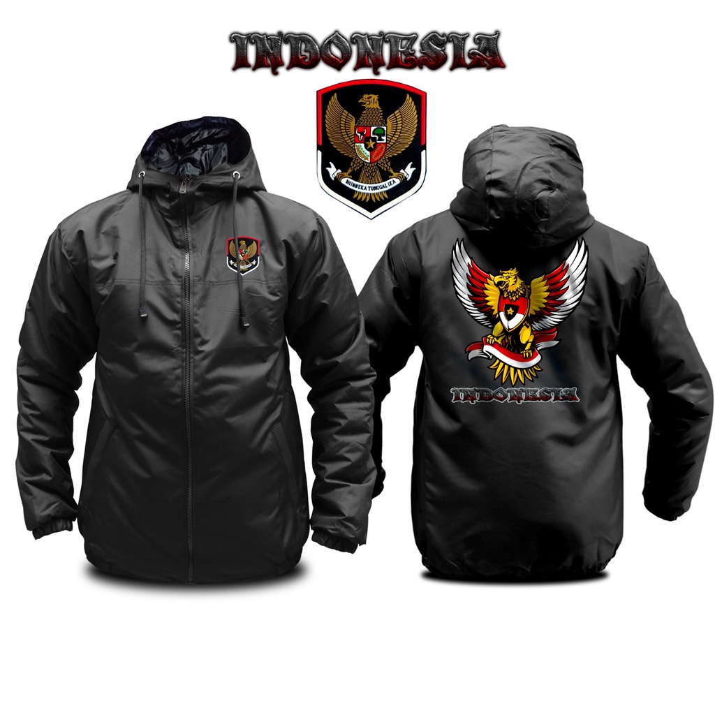 Jaket Timnas 2022  garuda parasut tebal hangat anti air anti angin keren