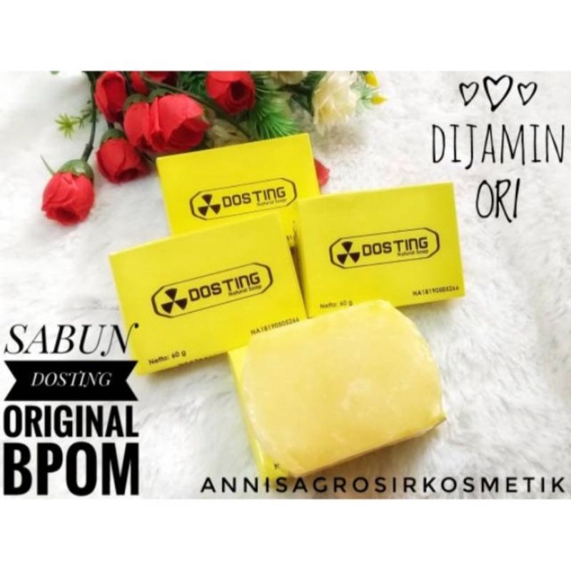 Paket Hemat 3 Pcs Sabun Dosting Asli Original BPOM Termurah 60 gr - Sabun Penghilang Daki Badan Jera
