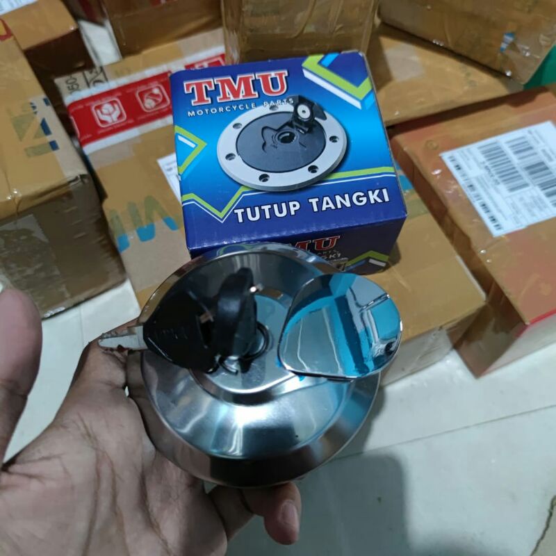 TUTOP TENGKI CRF TUTUP TANK TANGKI CRF 150L CRF150L CROM SET KUNCI CRF150