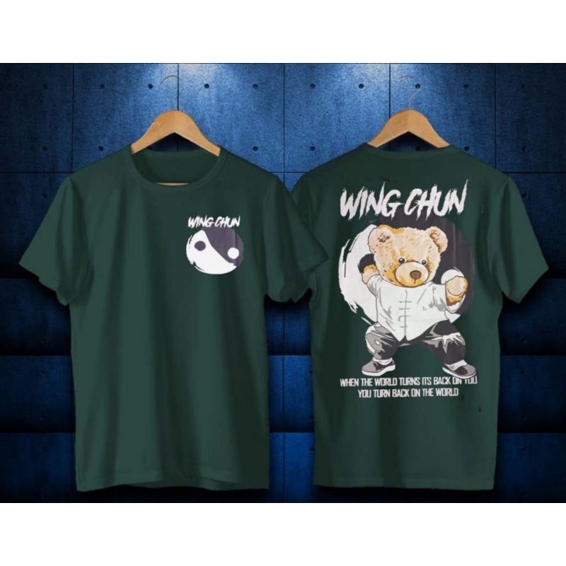 bayar di tempat / kaos t-shirt pria motif bear wing chun kaos terlaris dan termurah 2022