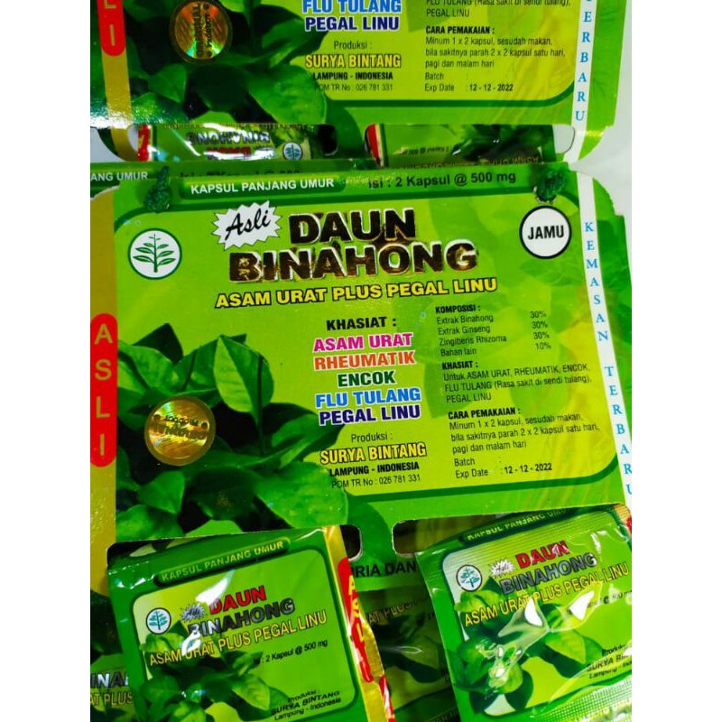 Herbal Binahong - Asli Kapsul Ekstrak Daun Binahong