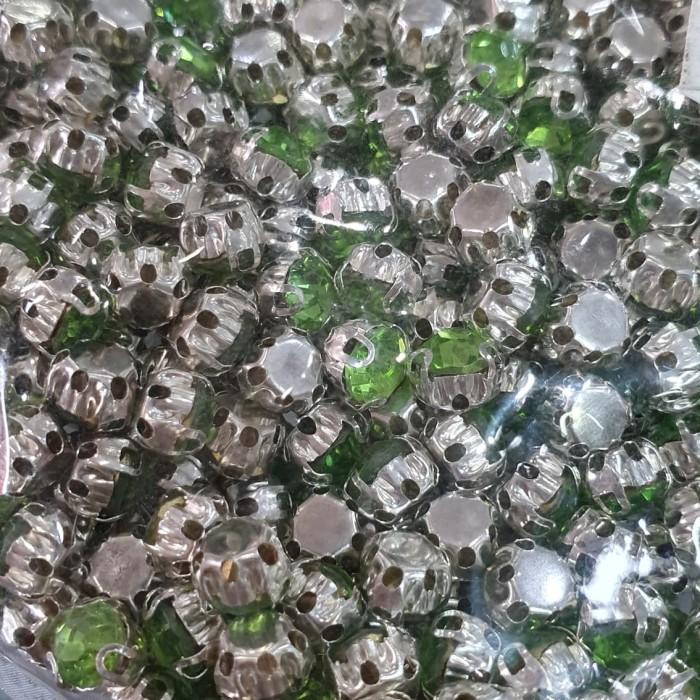Nay Payet / Swarovski Kristal Cangkang Ss-28 6Mm Taiwan Emerald Green Hijau Manik Best Seller