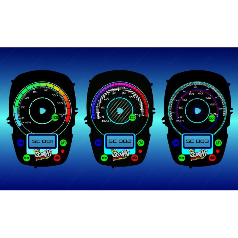 Papan Custom Speedometer Scoopy Esp
