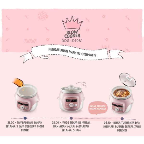 Bear Slow Cooker 1L D10B1