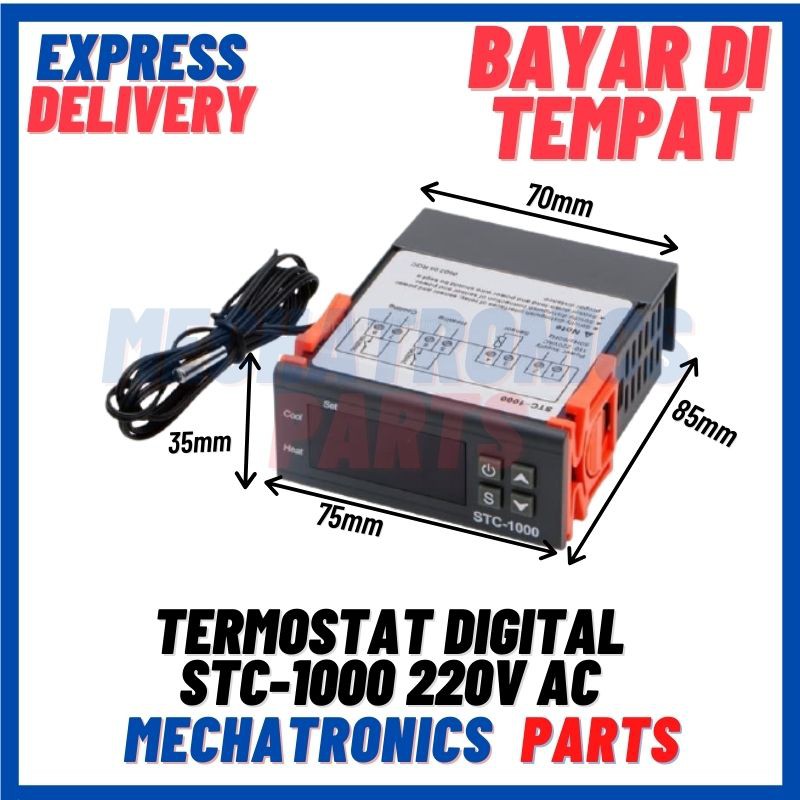[MDL-9010] THERMOSTAT/TERMOSTAT DIGITAL STC-1000 220V AC SUHU TEMPERATURE CONTROL
