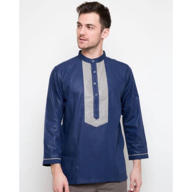 AL LUTHFI Baju Koko Pria Dewasa Lengan Panjang ~ Busana Muslim Koko Kemko Al Luthfi Motif Terbaru
