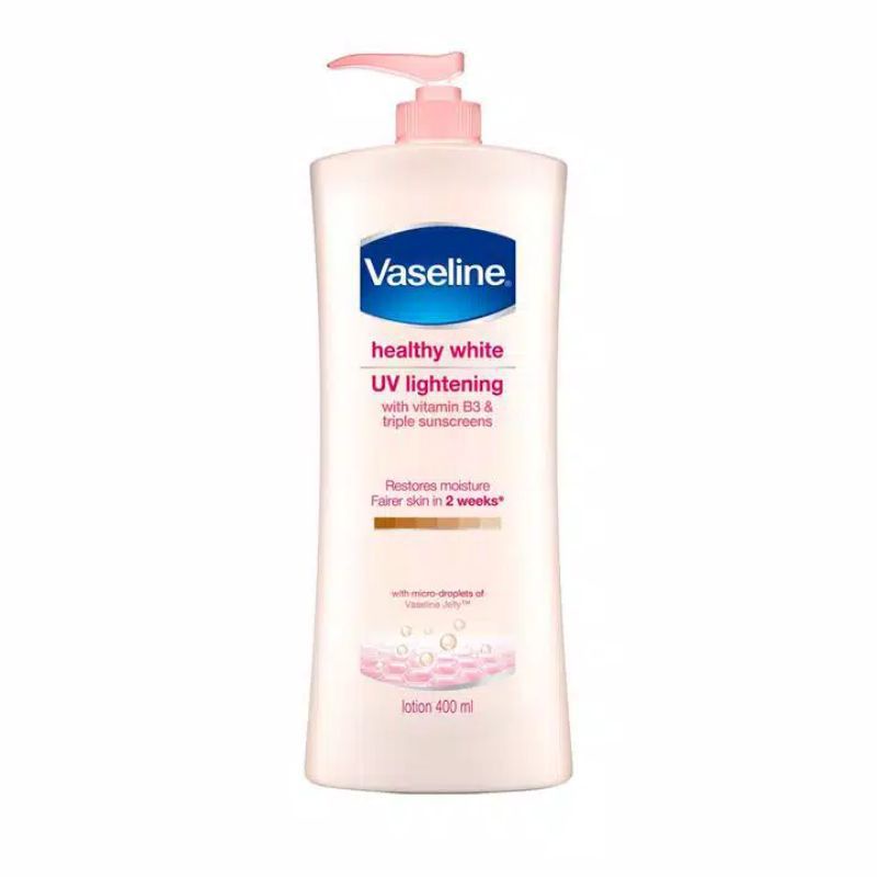 HANDBODY VASELINE UV LIGHTENING 400ML  / LOTION VASELINE 400ML