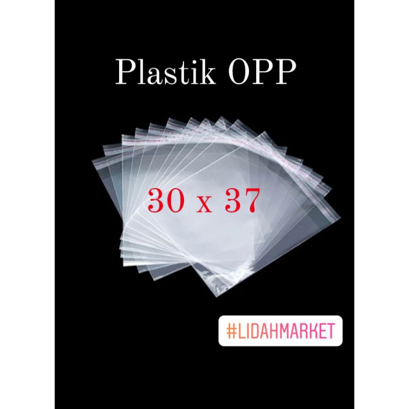 Plastik opp 30*35 tebal ukuran baju photocard kaca kue roti roll roti tawar undangan untuk masker