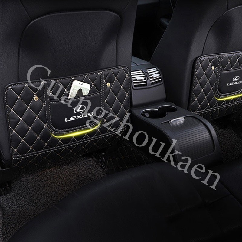 Kaen Cover Pelindung Belakang Jok Mobil Bahan Kulit Anti Tendangan Untuk Lexus