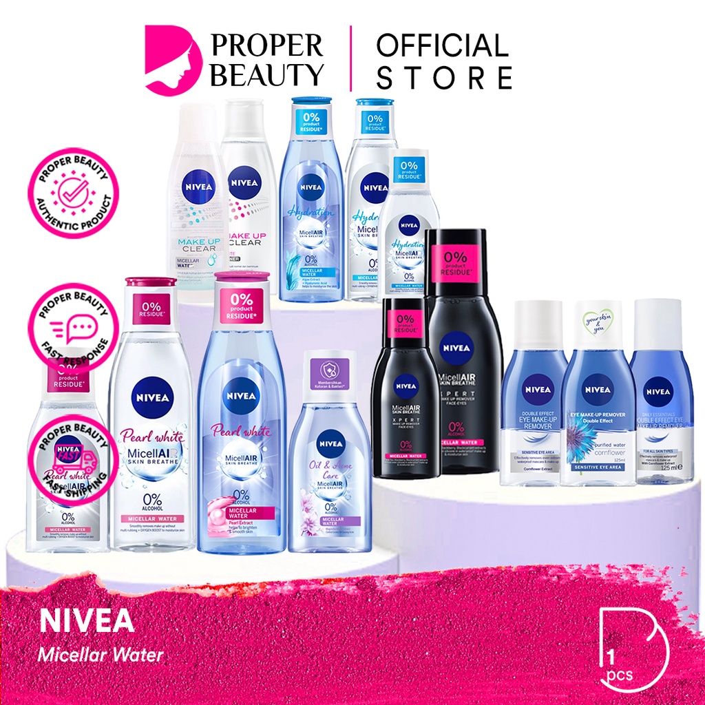 NIVEA Micellar Water Jerman / MicellAIR Deodorant Roll On Cleansing Face Body Lotion Facial Essence 
