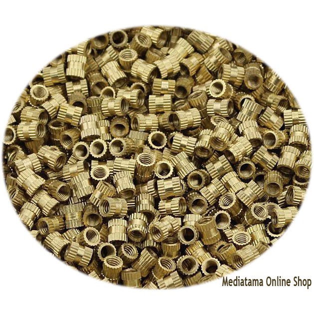 Mur/Kuningan/Brass/Knurl/Insert Nut Notebook, Netbook, Laptop