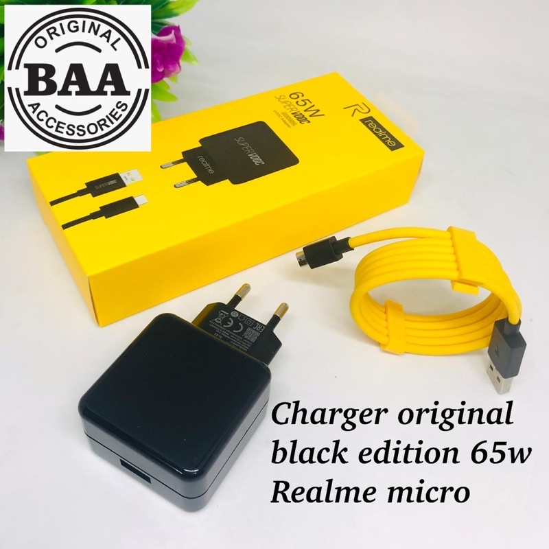 PROMO CHARGER REALME R17PRO BLACK SERIES MICRO TYPE C