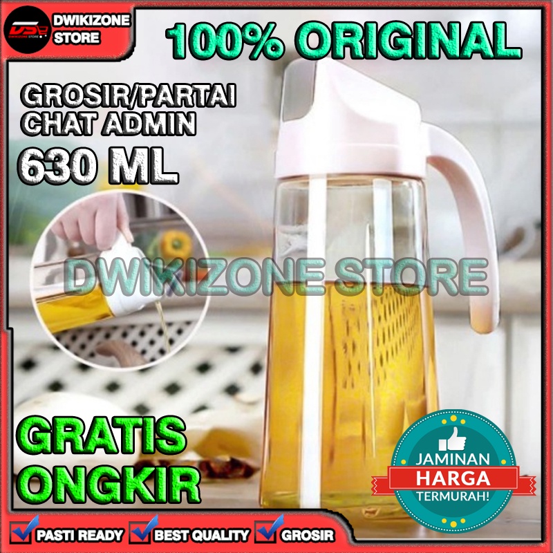 [GROSIR] BOTOL WADAH MINYAK KACA OILPOT 630ML 630 ML